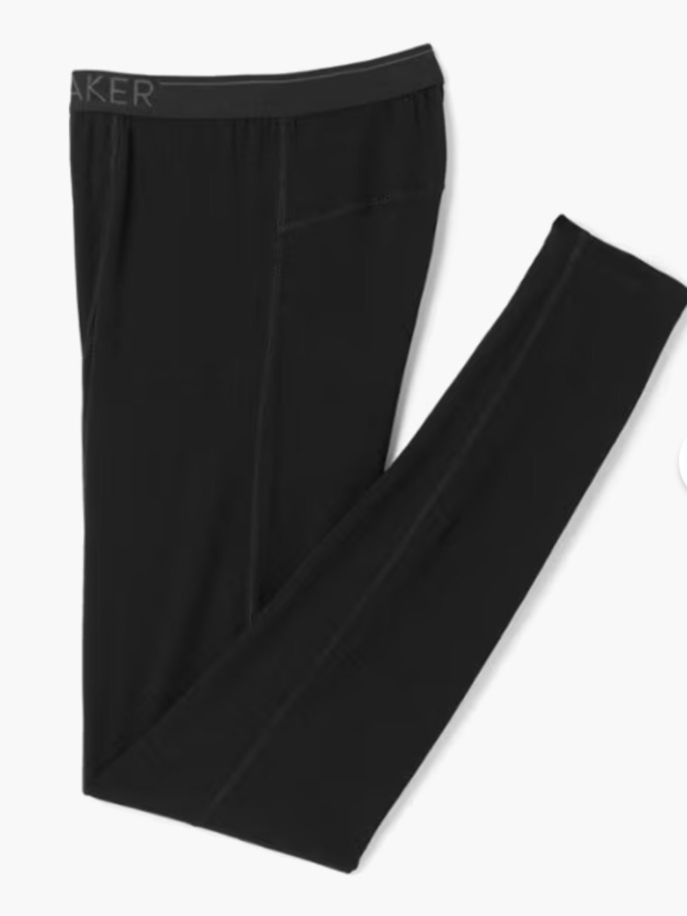 Icebreaker Men’s 260 Merino Wool Bodyfit Black Thermal Leggings - Large
